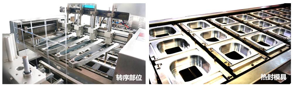 转序部位和热封模具